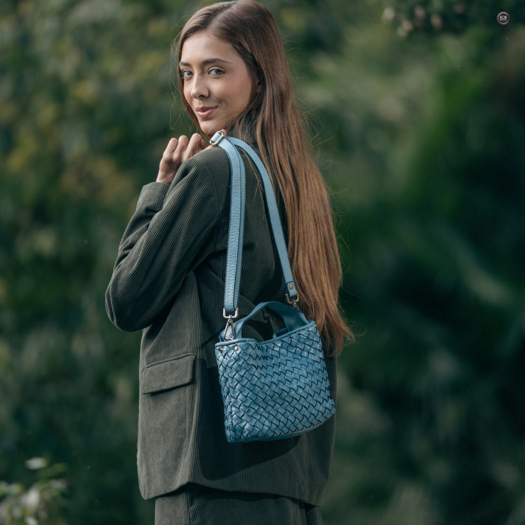 Borsetta Sibilla in pelle intrecciata - Fury