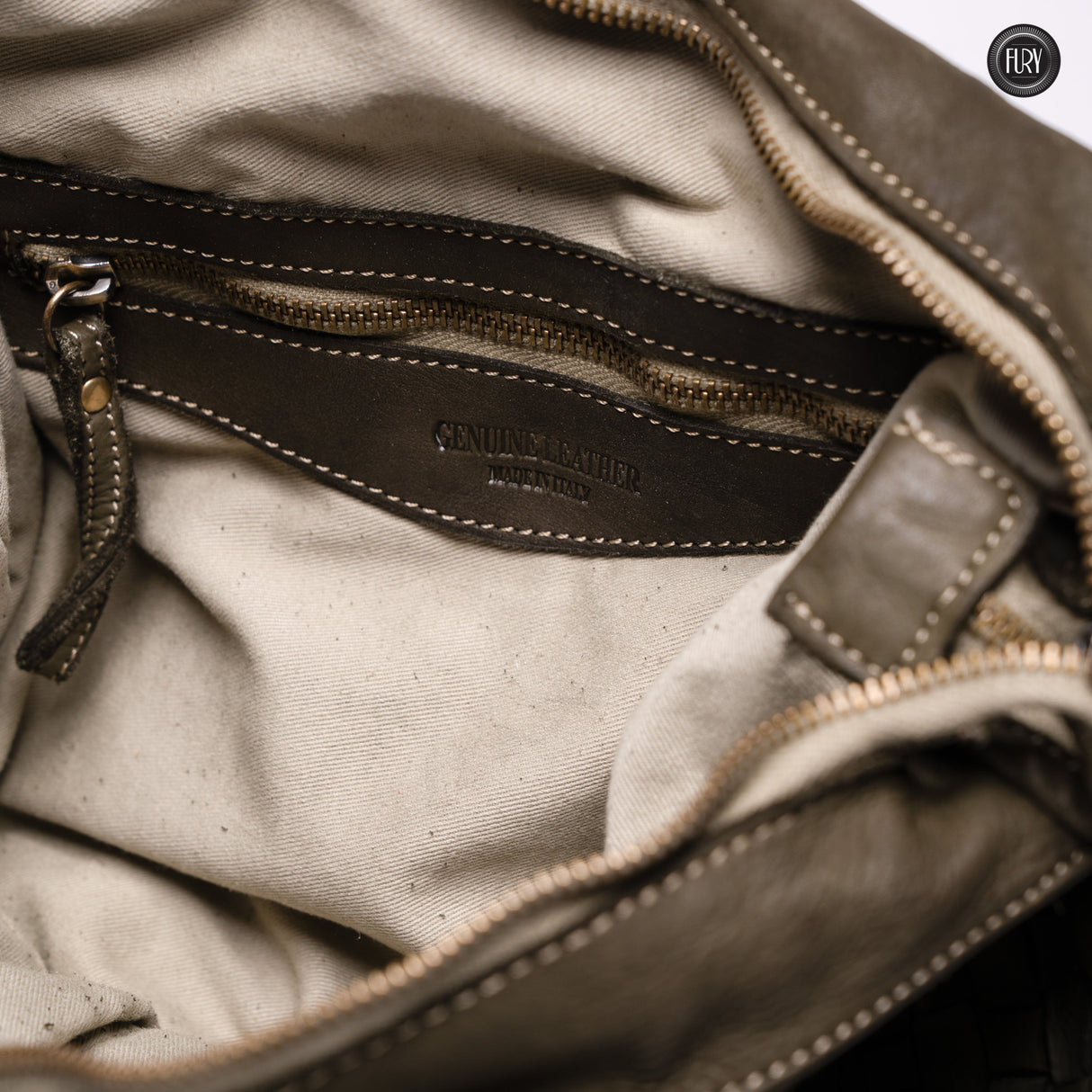 Borsa Virginia in pelle intrecciata