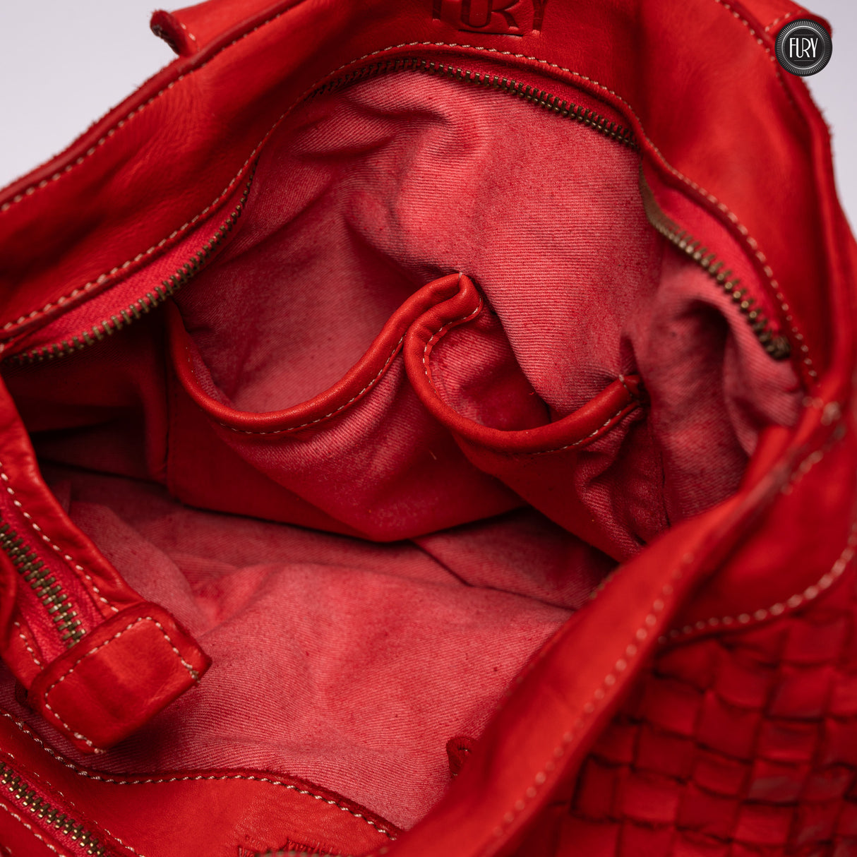 Borsa Virginia in pelle intrecciata