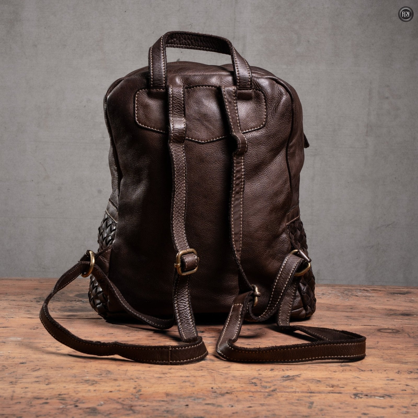 Zaino Arco in pelle intrecciata - Fury