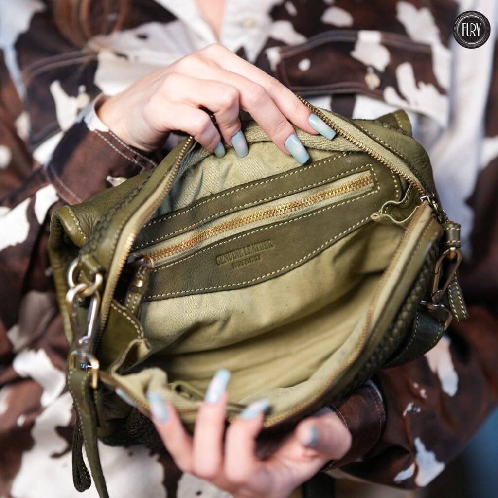 Borsa Siena in pelle intrecciata - Preordine - Fury