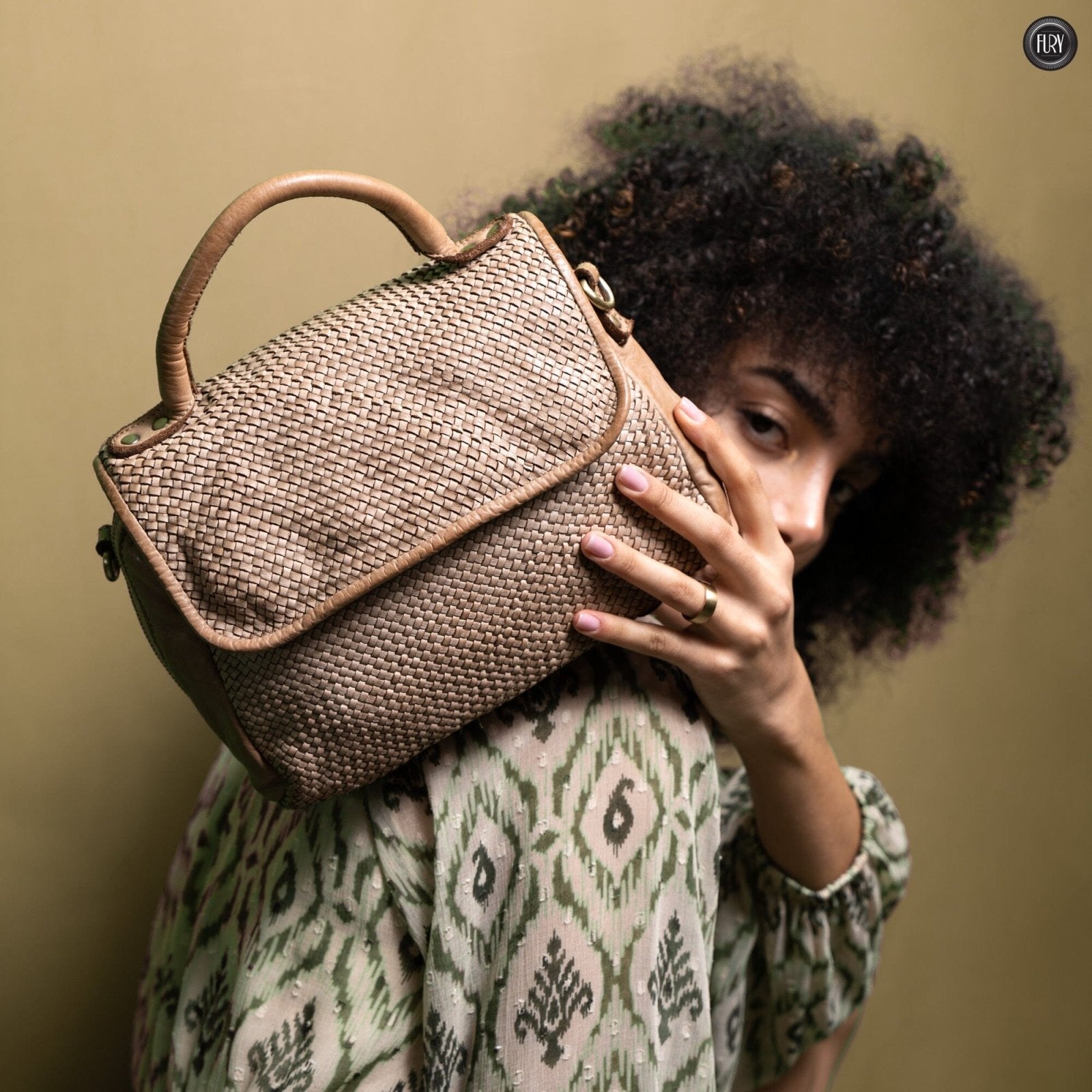 Borsa Siena in pelle intrecciata - Preordine - Fury