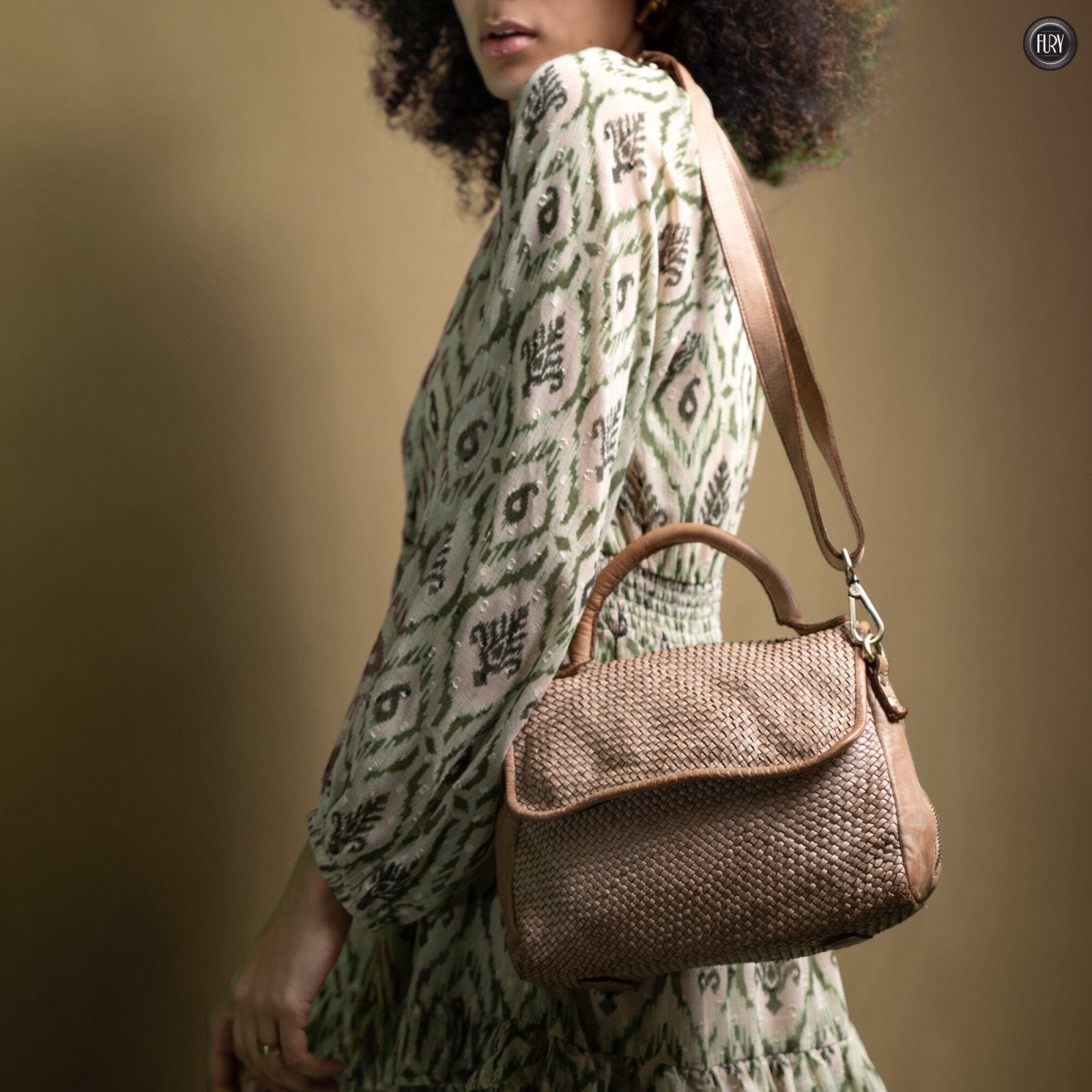 Borsa Siena in pelle intrecciata - Preordine - Fury