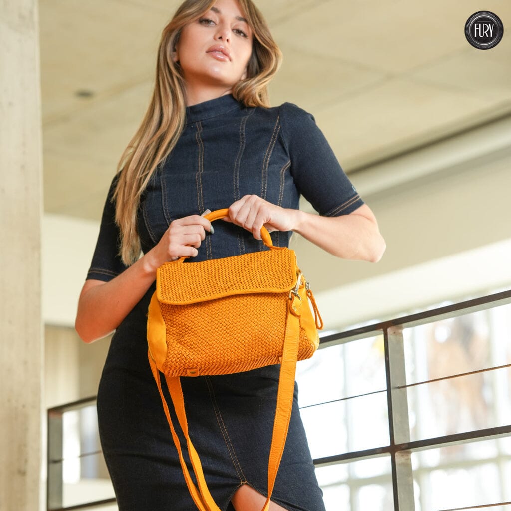 Borsa Siena in pelle intrecciata - Preordine - Fury