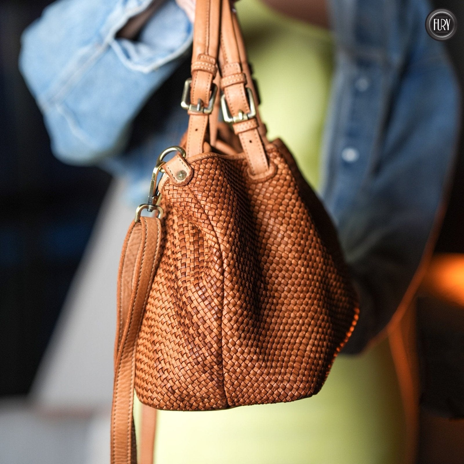 Borsa Talia in pelle intrecciata - Fury