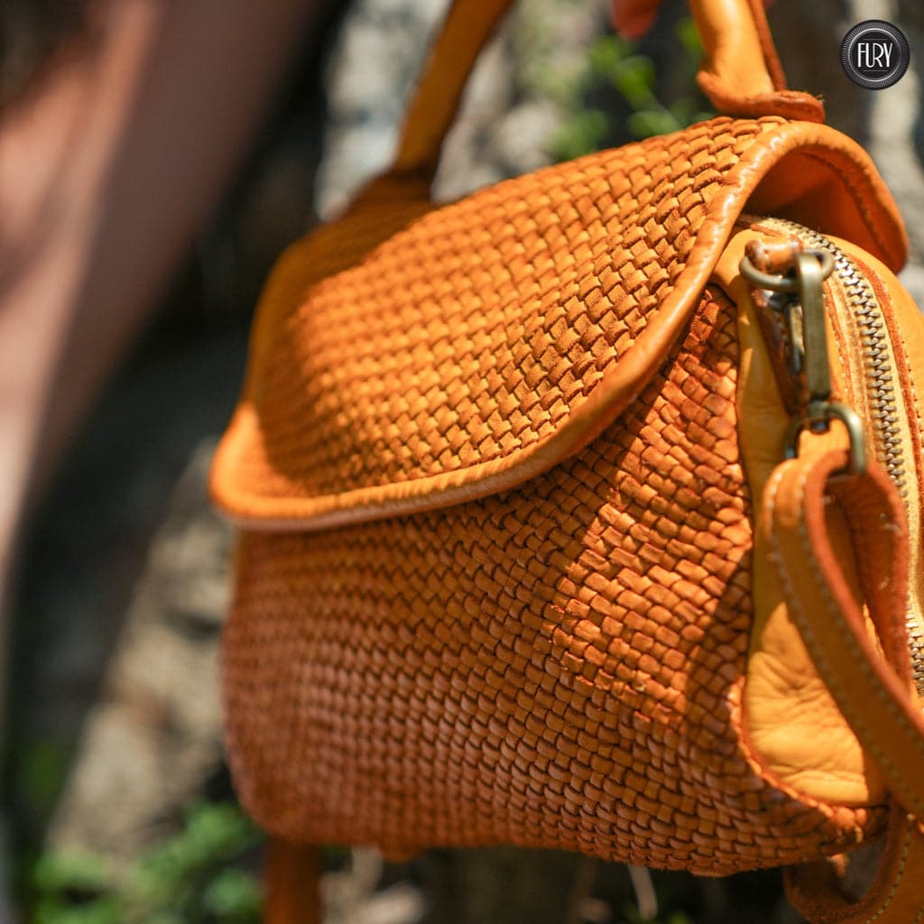 Borsetta Siena in pelle intrecciata - Fury