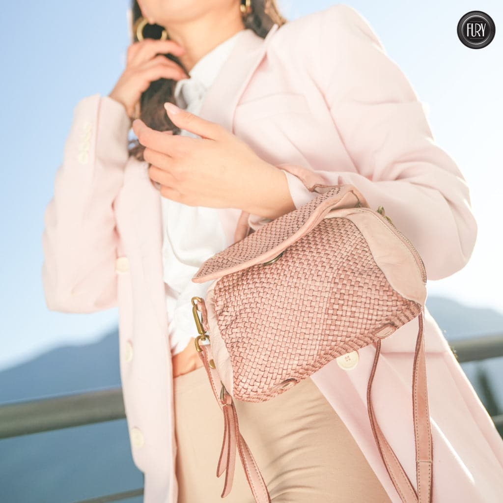 Borsetta Siena in pelle intrecciata - Fury