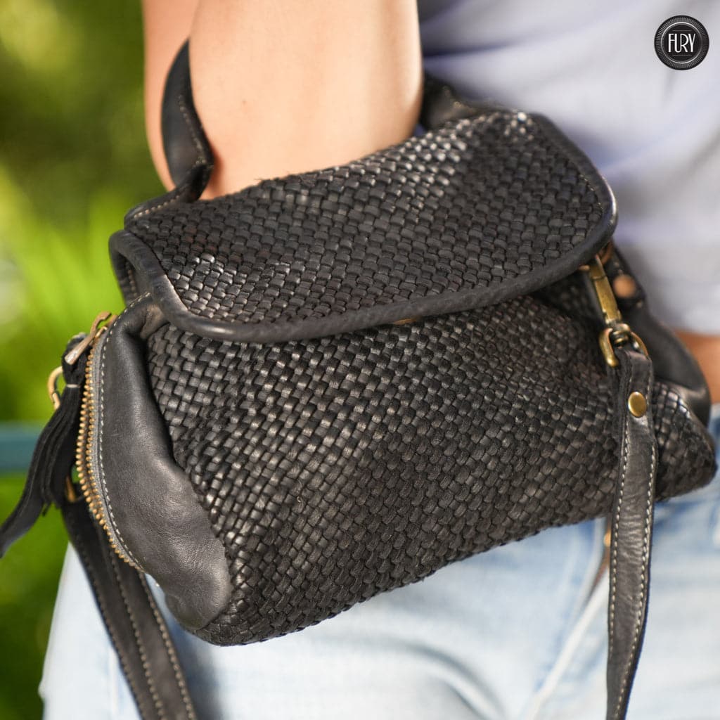 Borsetta Siena in pelle intrecciata - Fury