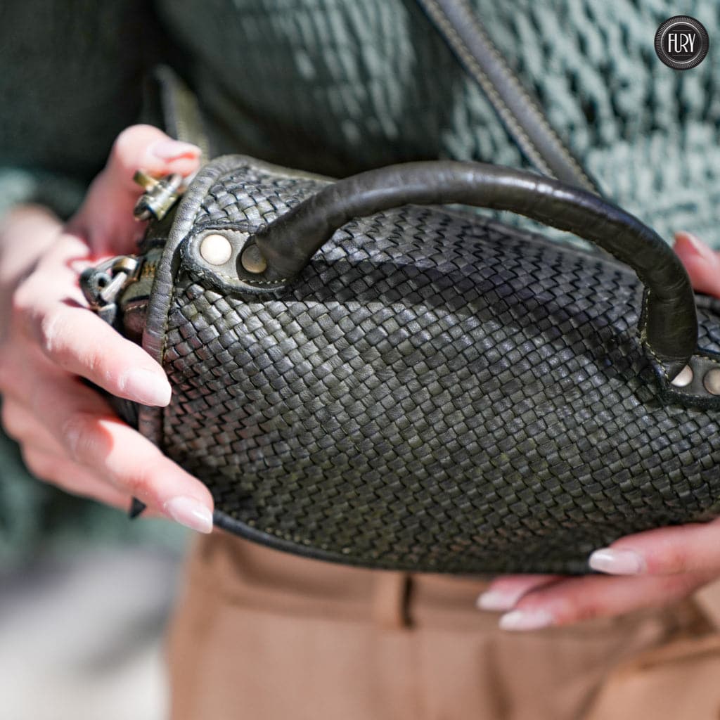 Borsetta Siena in pelle intrecciata - Fury