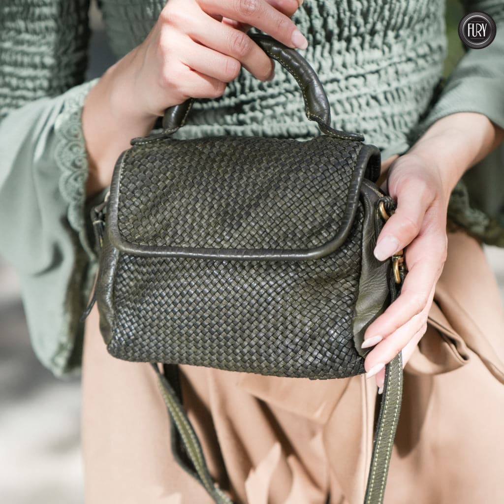 Borsetta Siena in pelle intrecciata - Fury