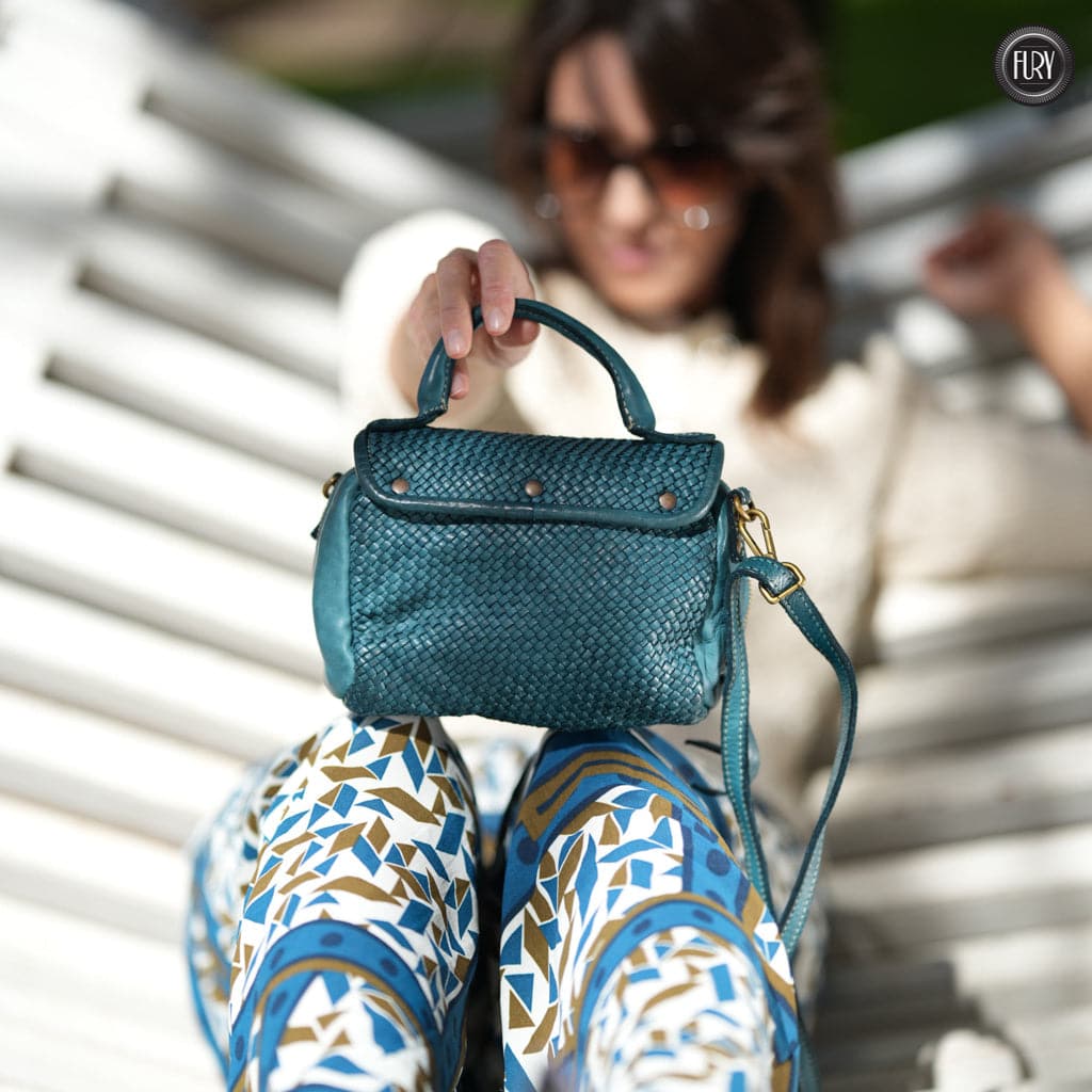 Borsetta Siena in pelle intrecciata - Fury