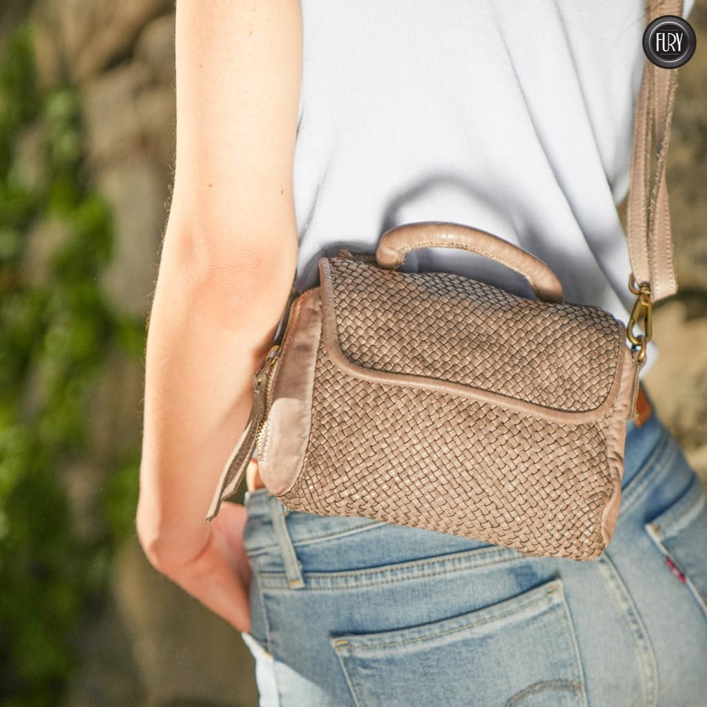 Borsetta Siena in pelle intrecciata - Fury