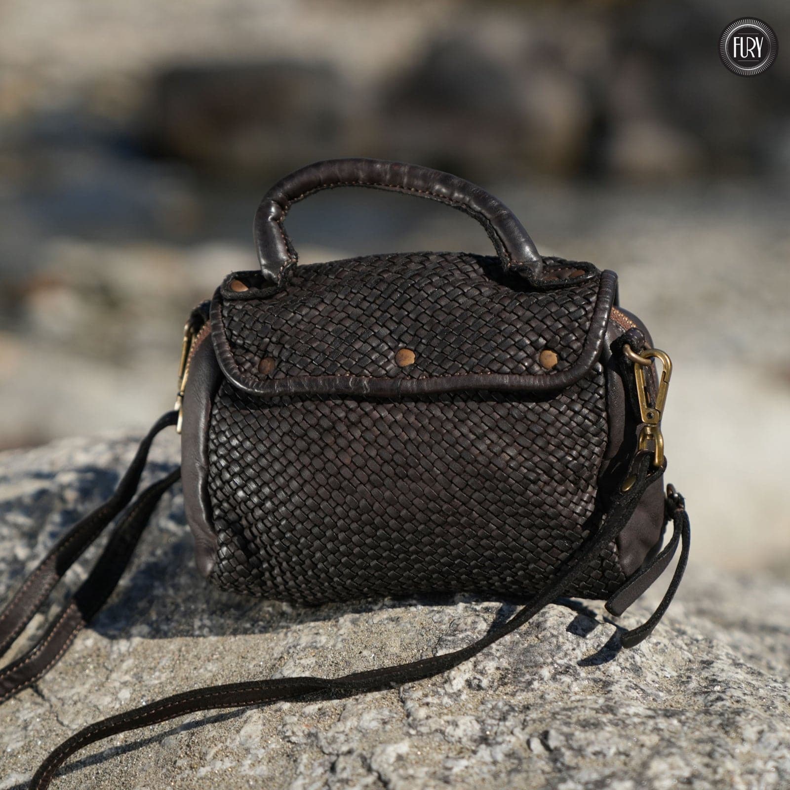 Borsetta Siena in pelle intrecciata - Fury