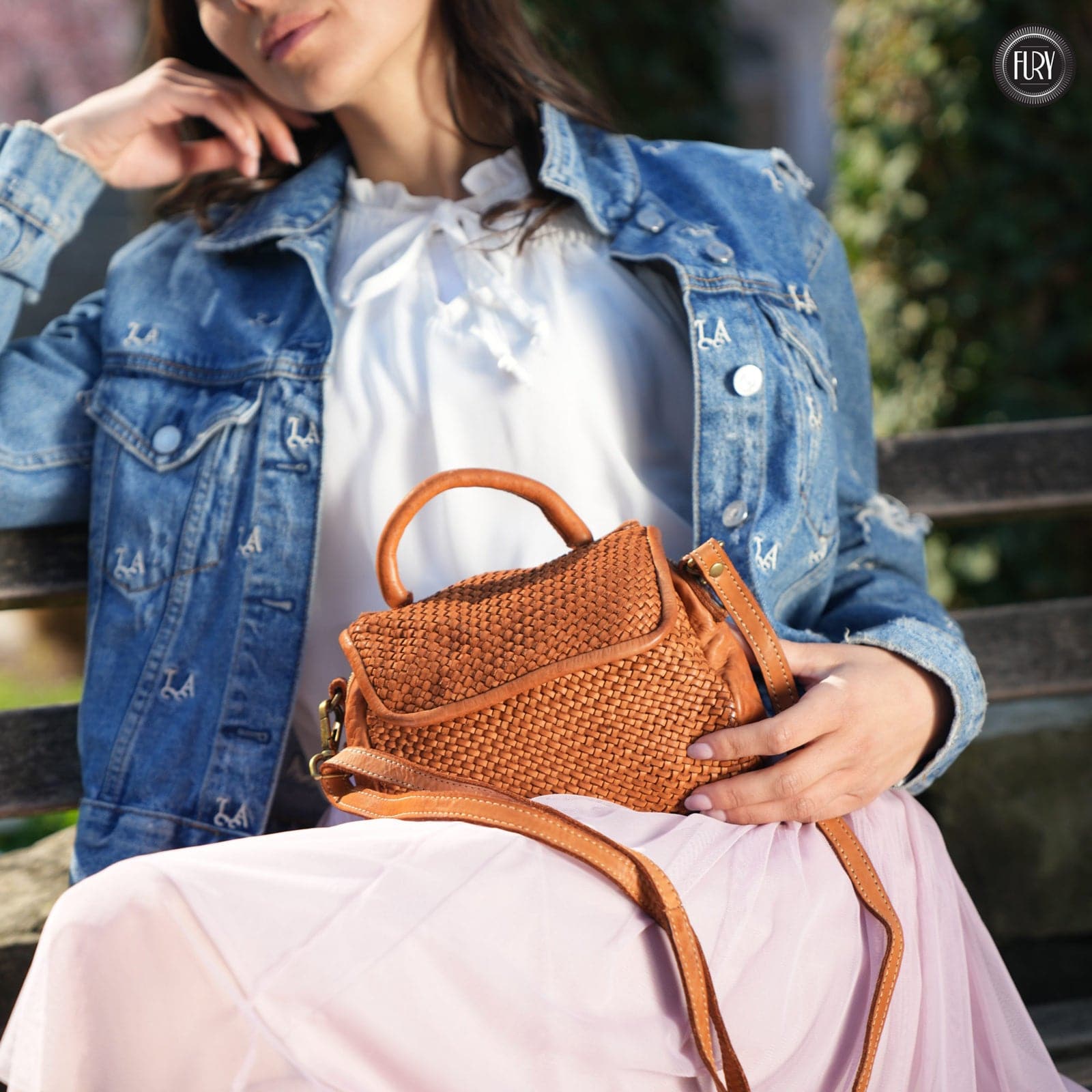 Borsetta Siena in pelle intrecciata - Fury