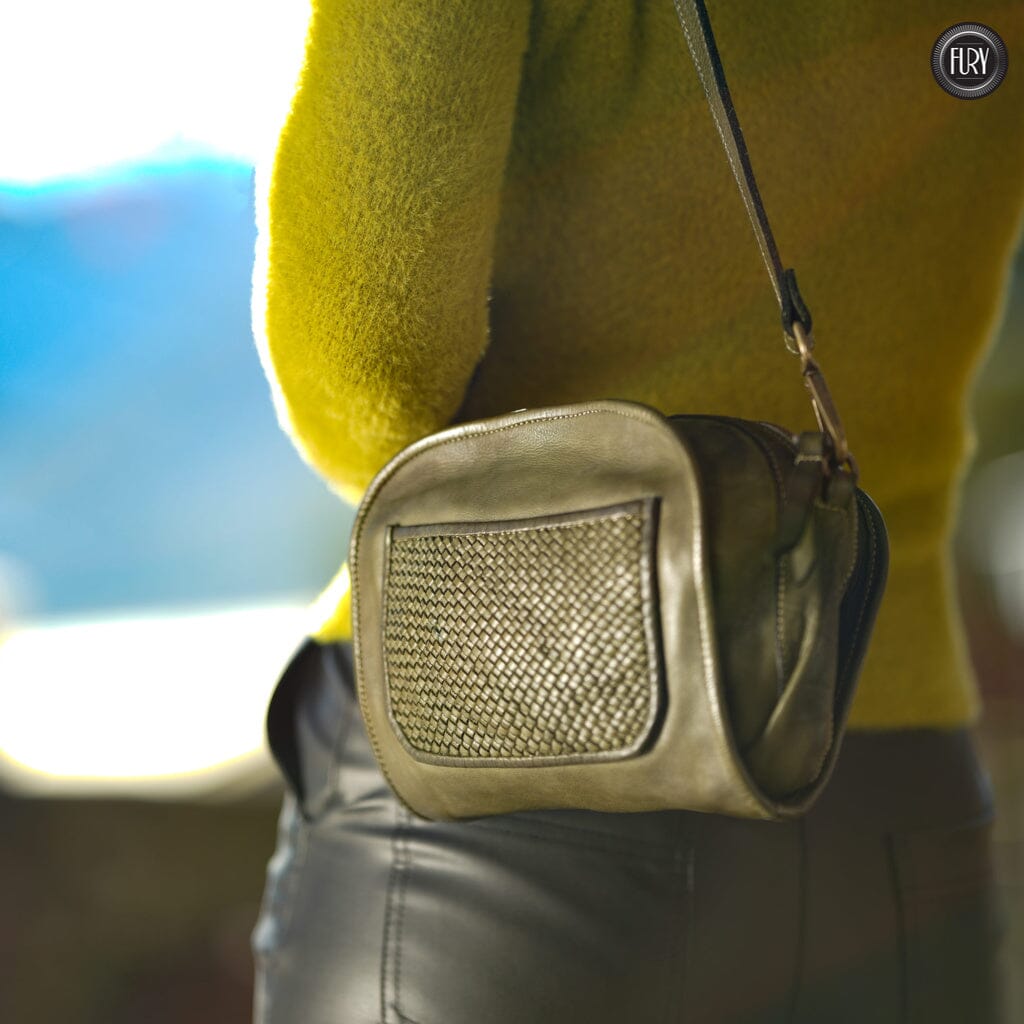 Borsetta Torino in pelle intrecciata - Fury