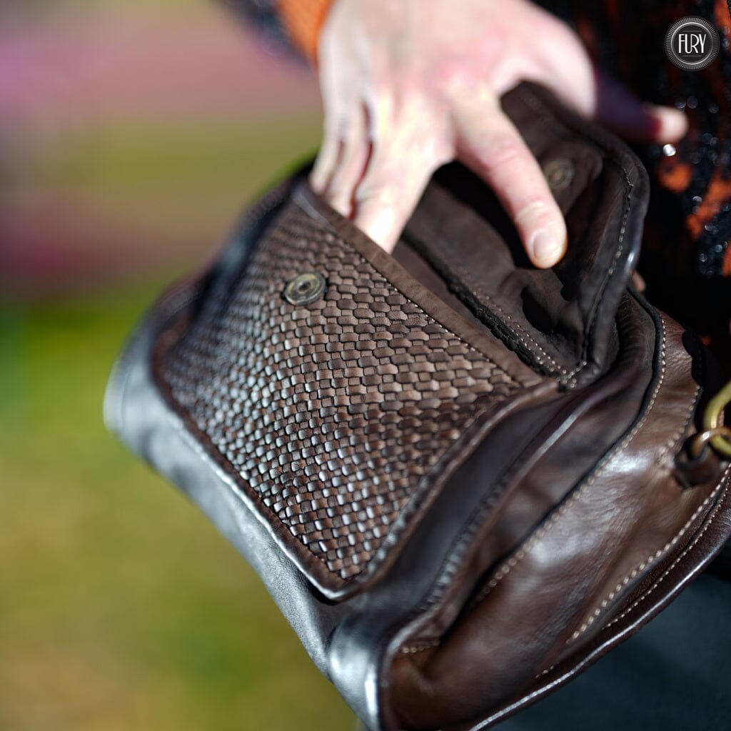 Borsetta Torino in pelle intrecciata - Fury