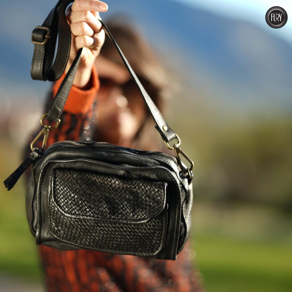 Borsetta Torino in pelle intrecciata - Fury