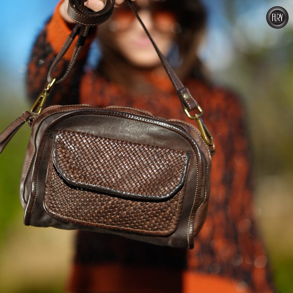 Borsetta Torino in pelle intrecciata - Fury