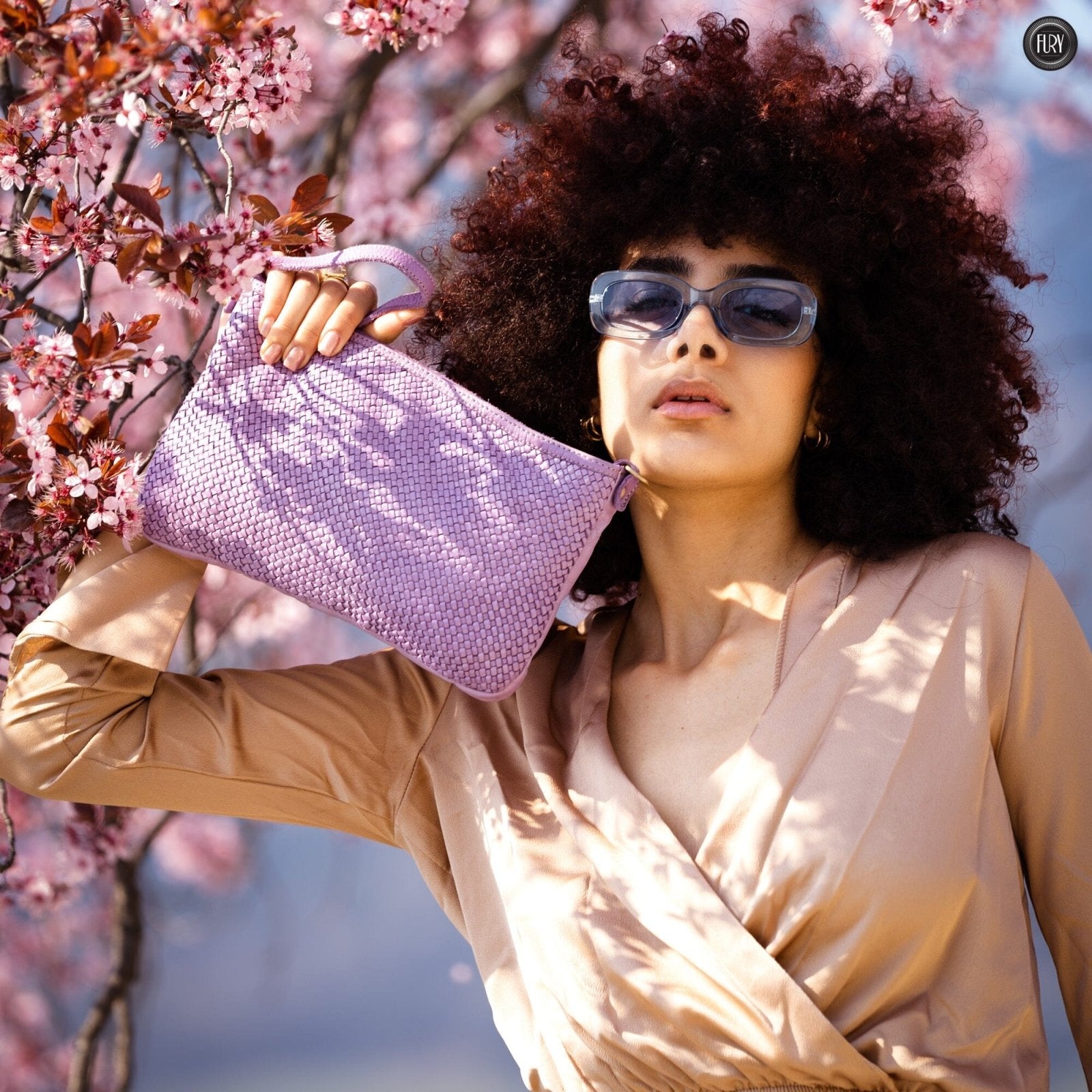 Pochette Diana in pelle intrecciata - Fury