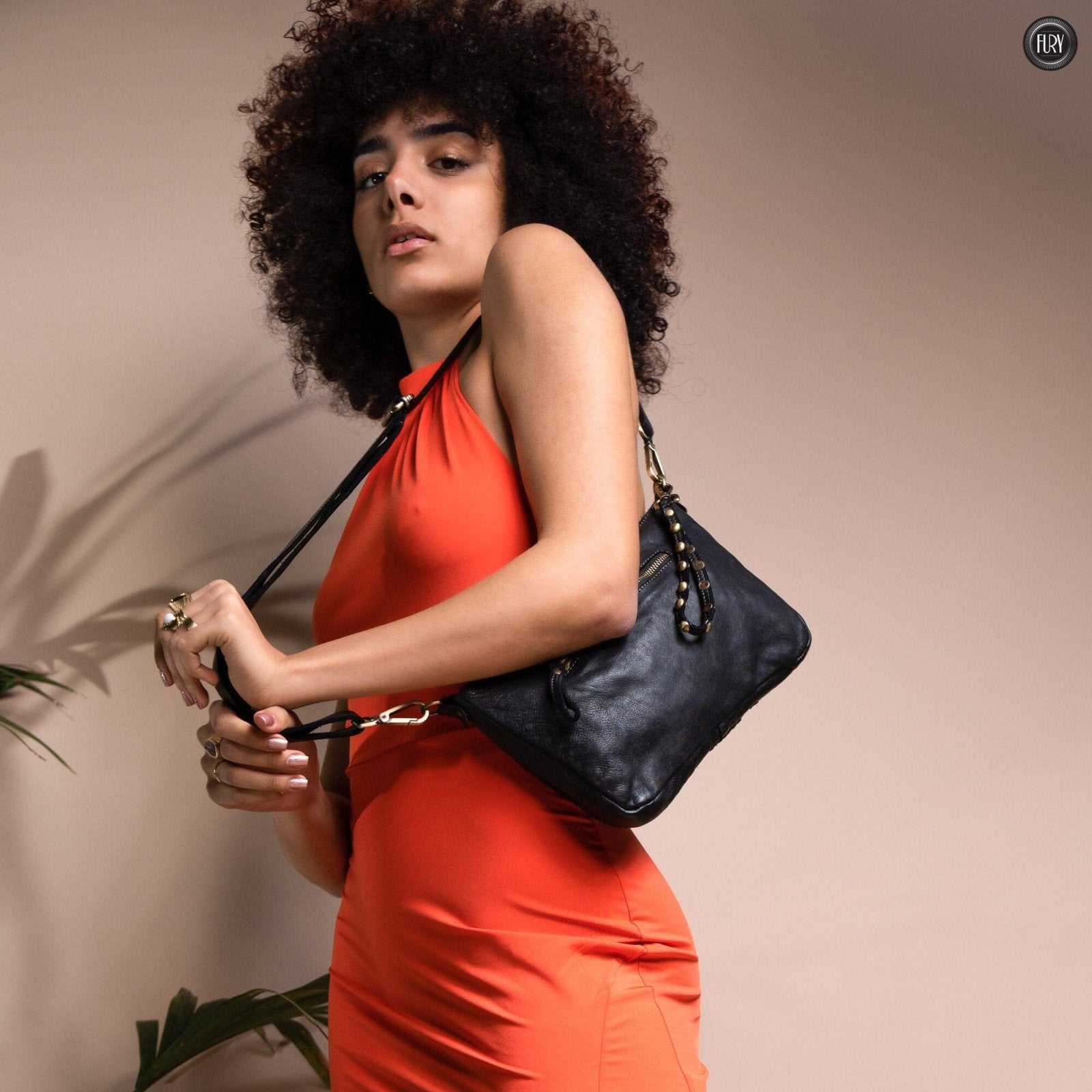 Pochette Diana in pelle intrecciata - Fury