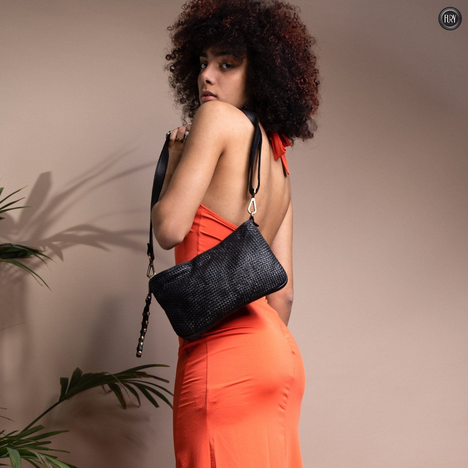 Pochette Diana in pelle intrecciata - Fury