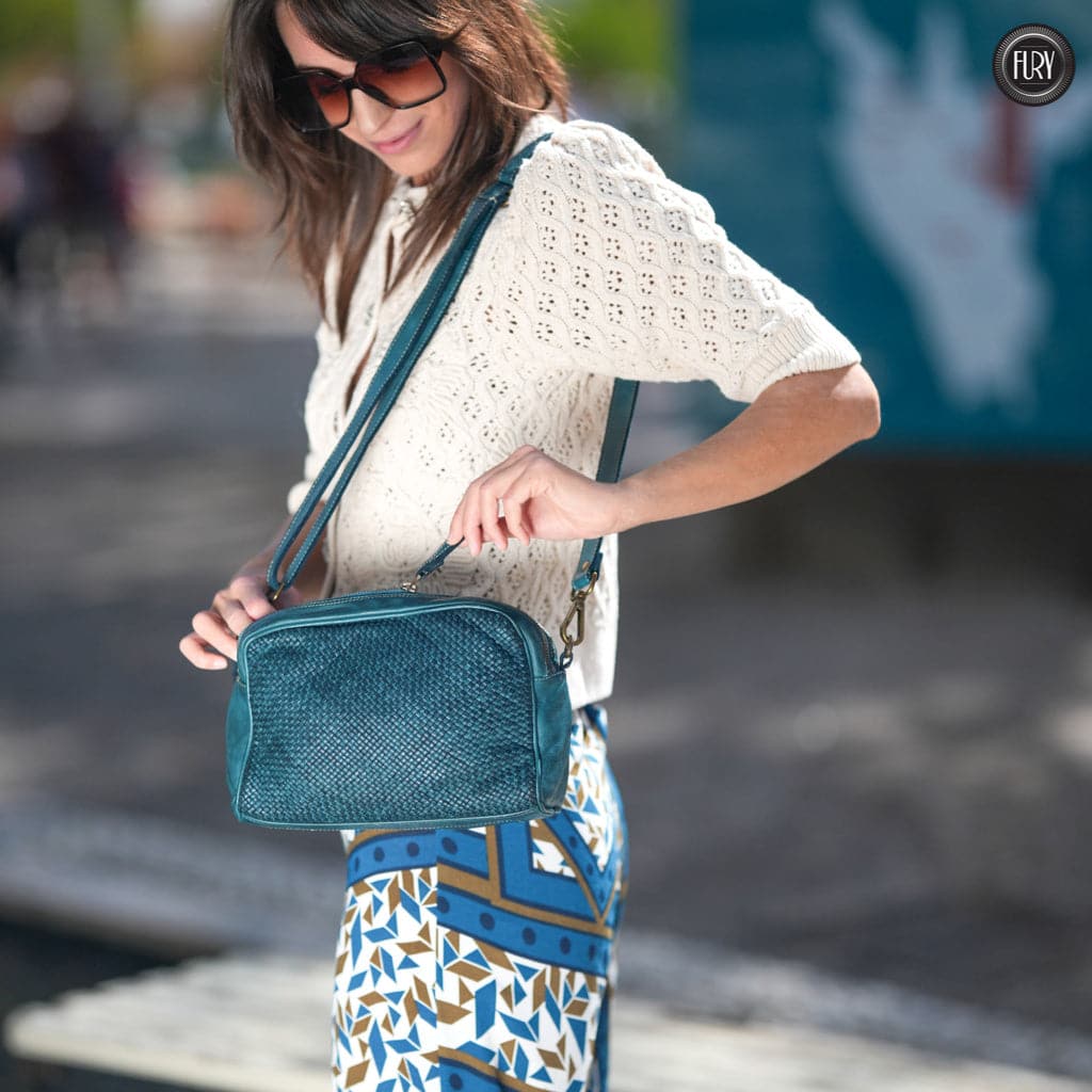 Pochette Isotta in pelle intrecciata - Fury