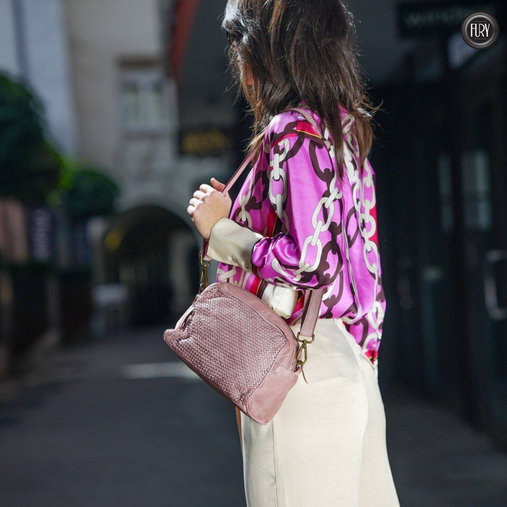 Pochette Isotta in pelle intrecciata - Fury