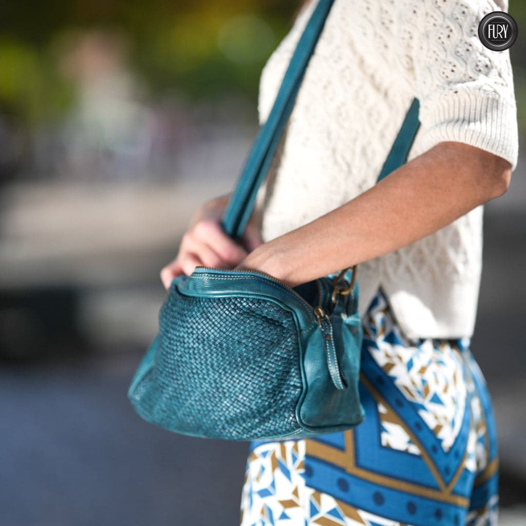 Pochette Isotta in pelle intrecciata - Fury