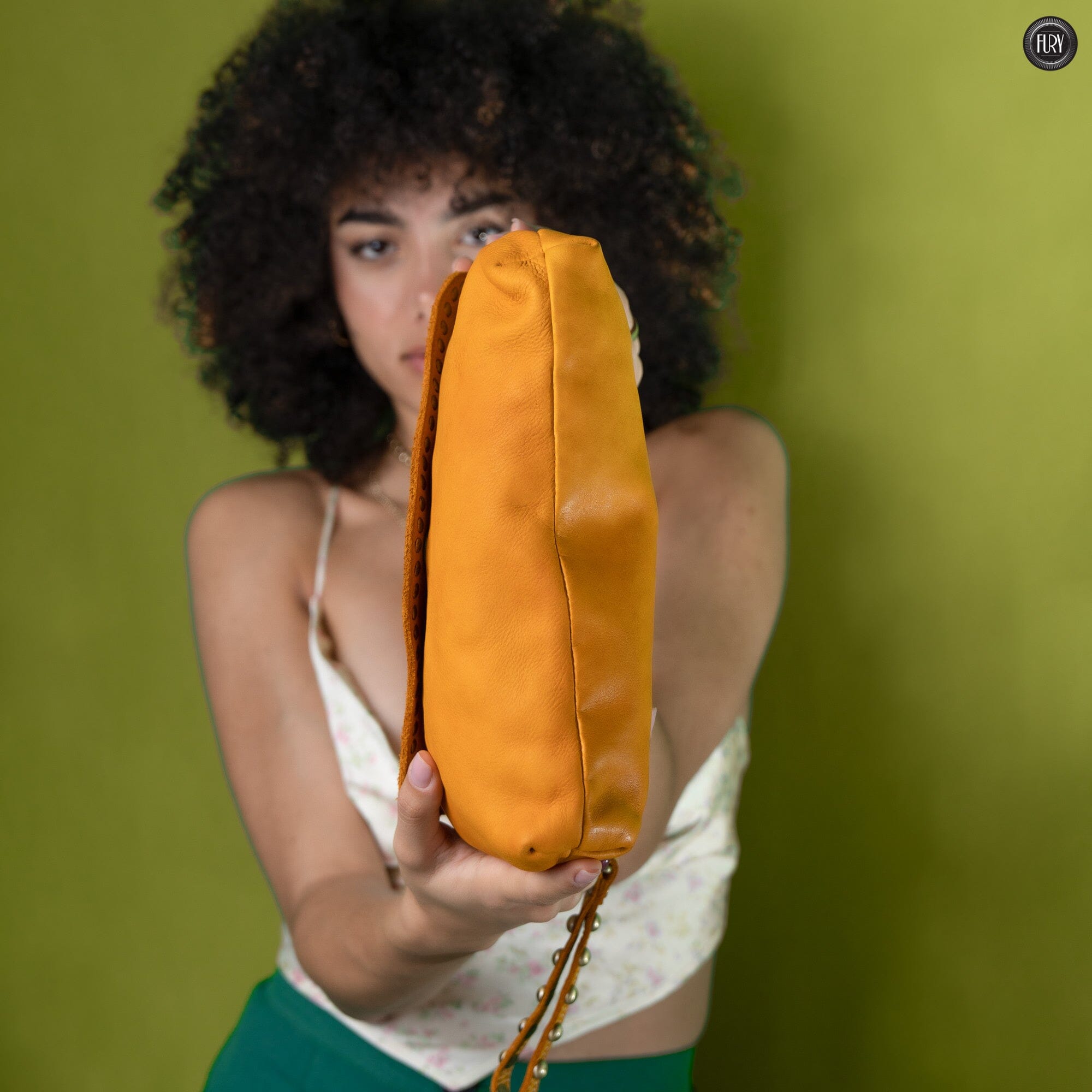 Pochette large in pelle Fury Bags