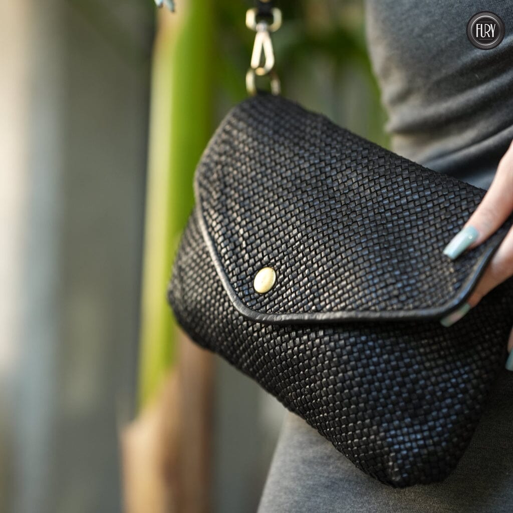 Pochette Sofia in pelle intrecciata - Fury