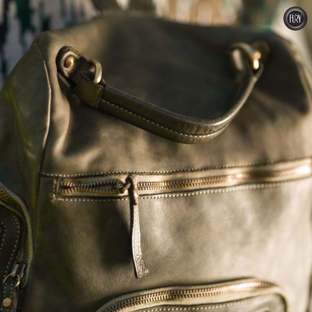 Zainetto Volterra in pelle intrecciata - Preordine - Fury