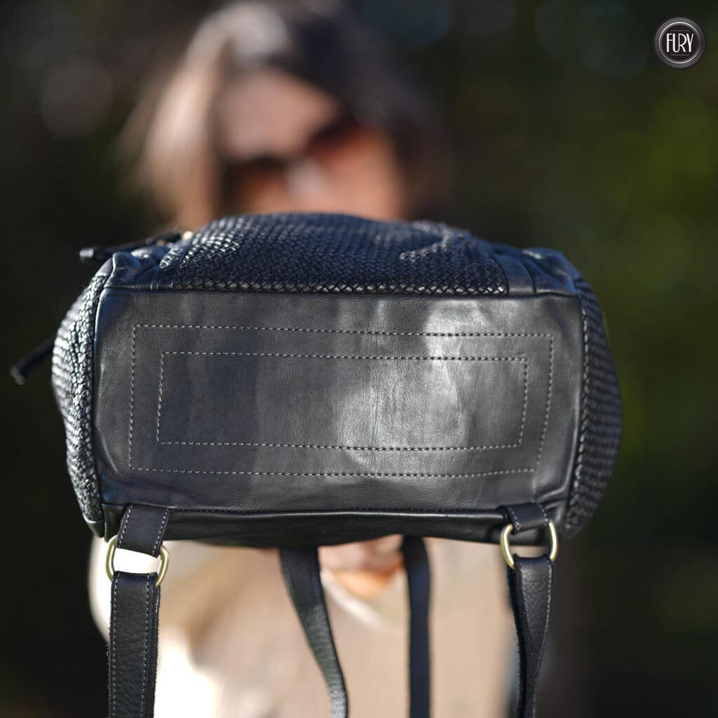 Zainetto Volterra in pelle intrecciata - Preordine - Fury