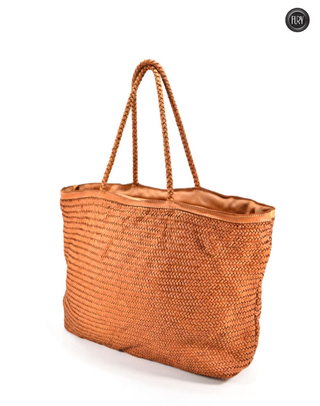 Borsa Artemide in pelle intrecciata