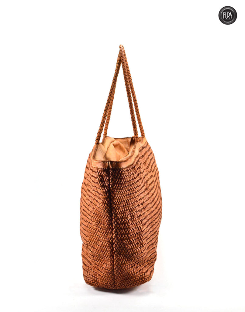 Borsa Artemide in pelle intrecciata