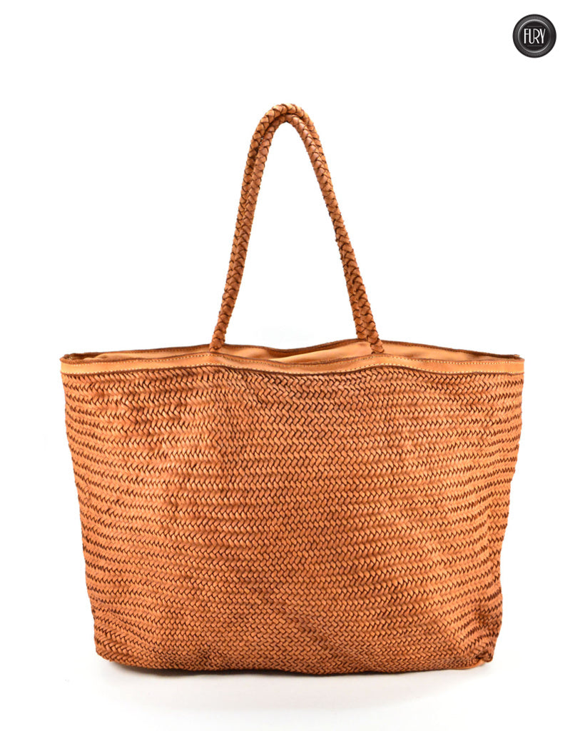 Borsa Artemide in pelle intrecciata