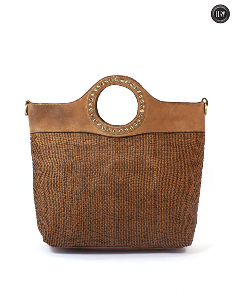 Borsa Eterna in pelle intrecciata
