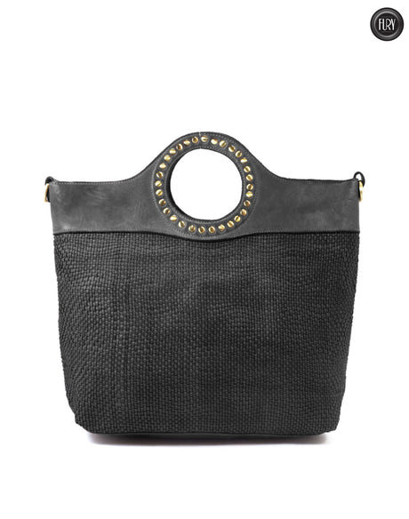 Borsa Eterna in pelle intrecciata