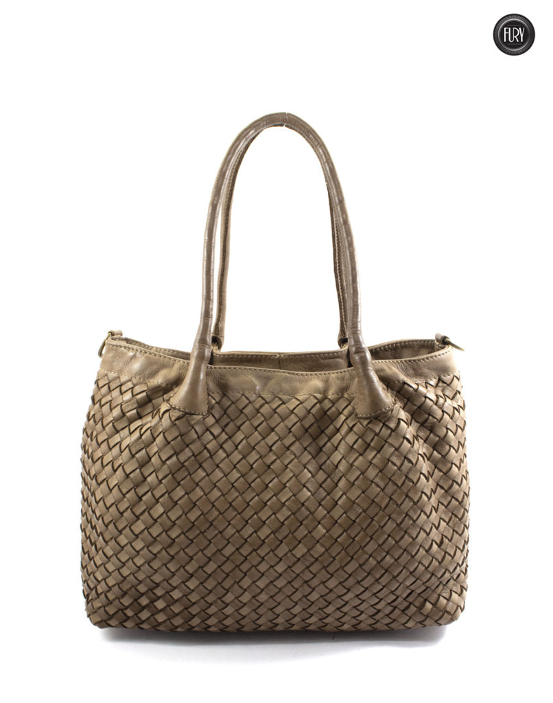 Borsa Caterina Riva in pelle intrecciata – Fury