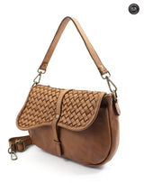 Borsa Livia in pelle intrecciata