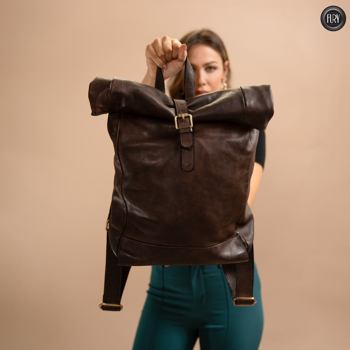 Ettore leather backpack