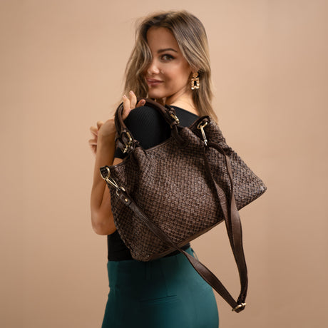 Agata bag in woven leather