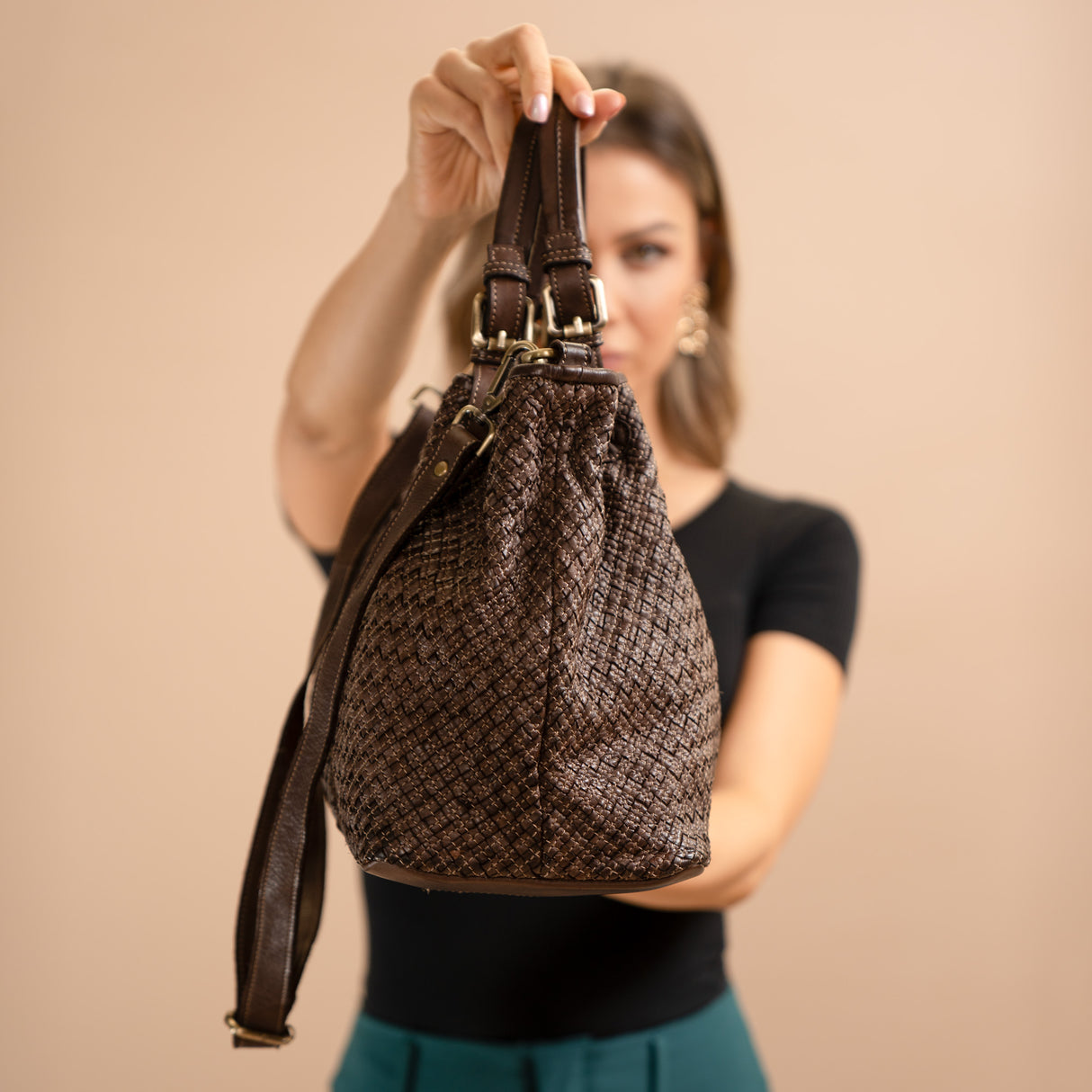 Agata bag in woven leather