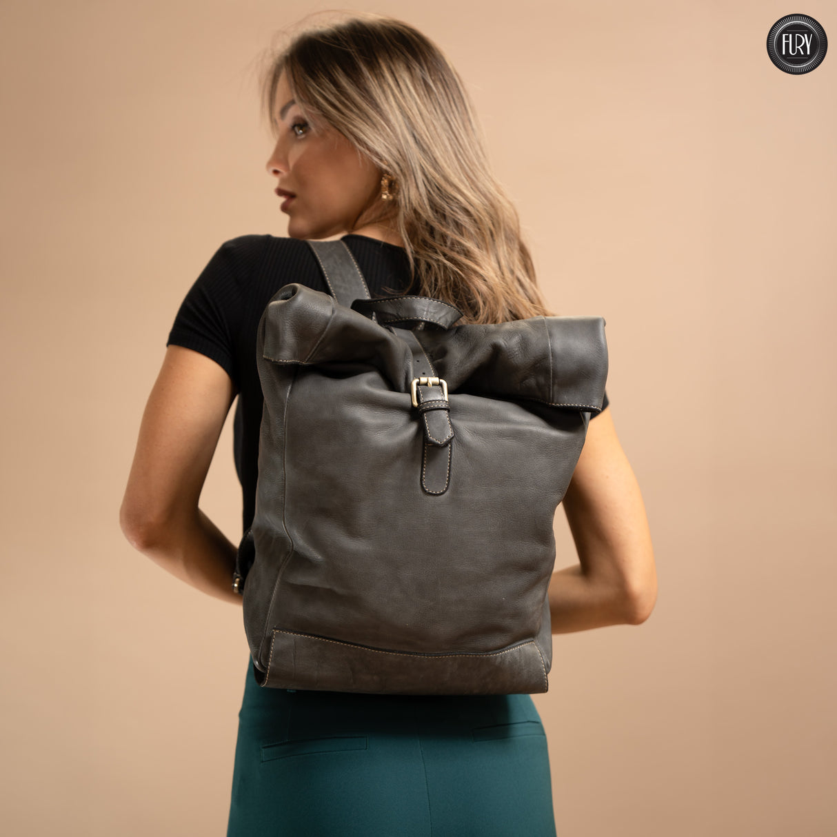 Ettore leather backpack