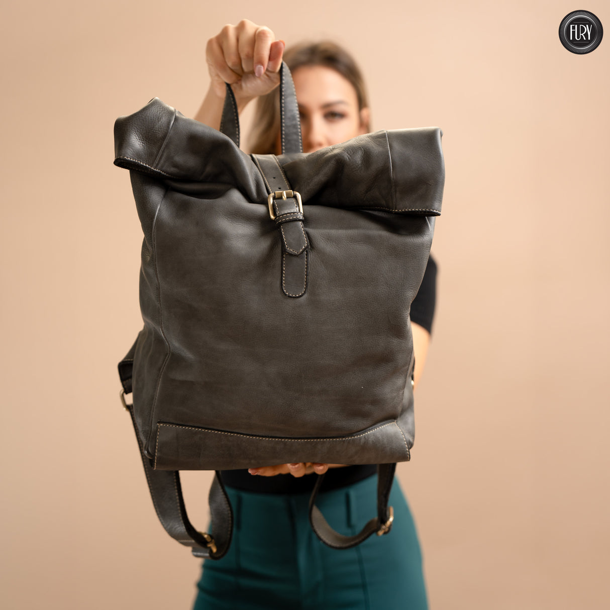 Ettore leather backpack