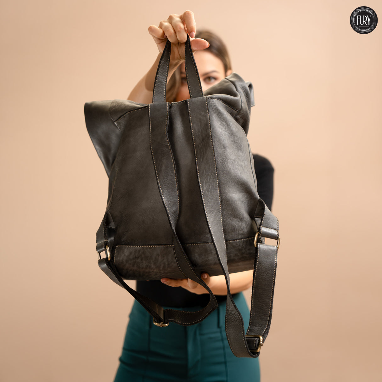 Ettore leather backpack