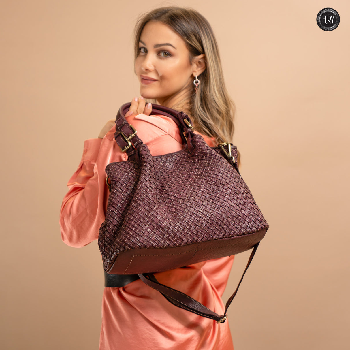 Agata bag in woven leather