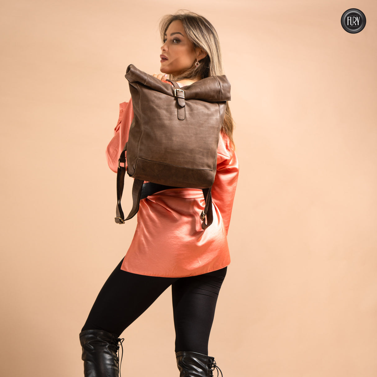 Ettore leather backpack