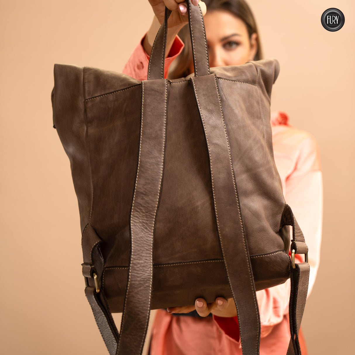 Ettore leather backpack