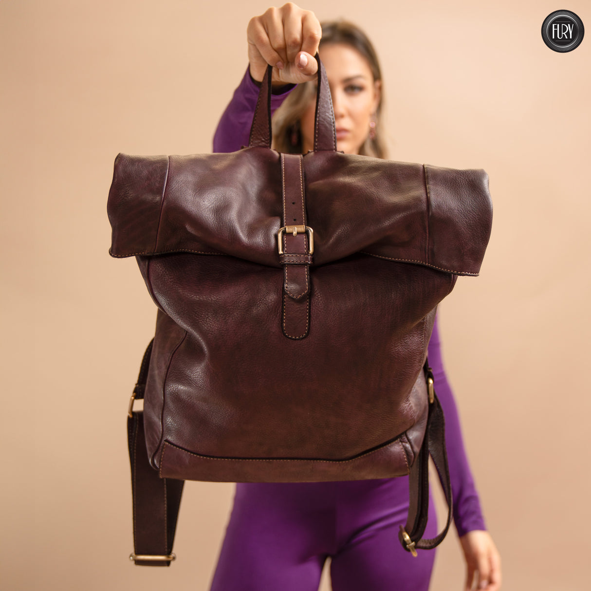 Ettore leather backpack