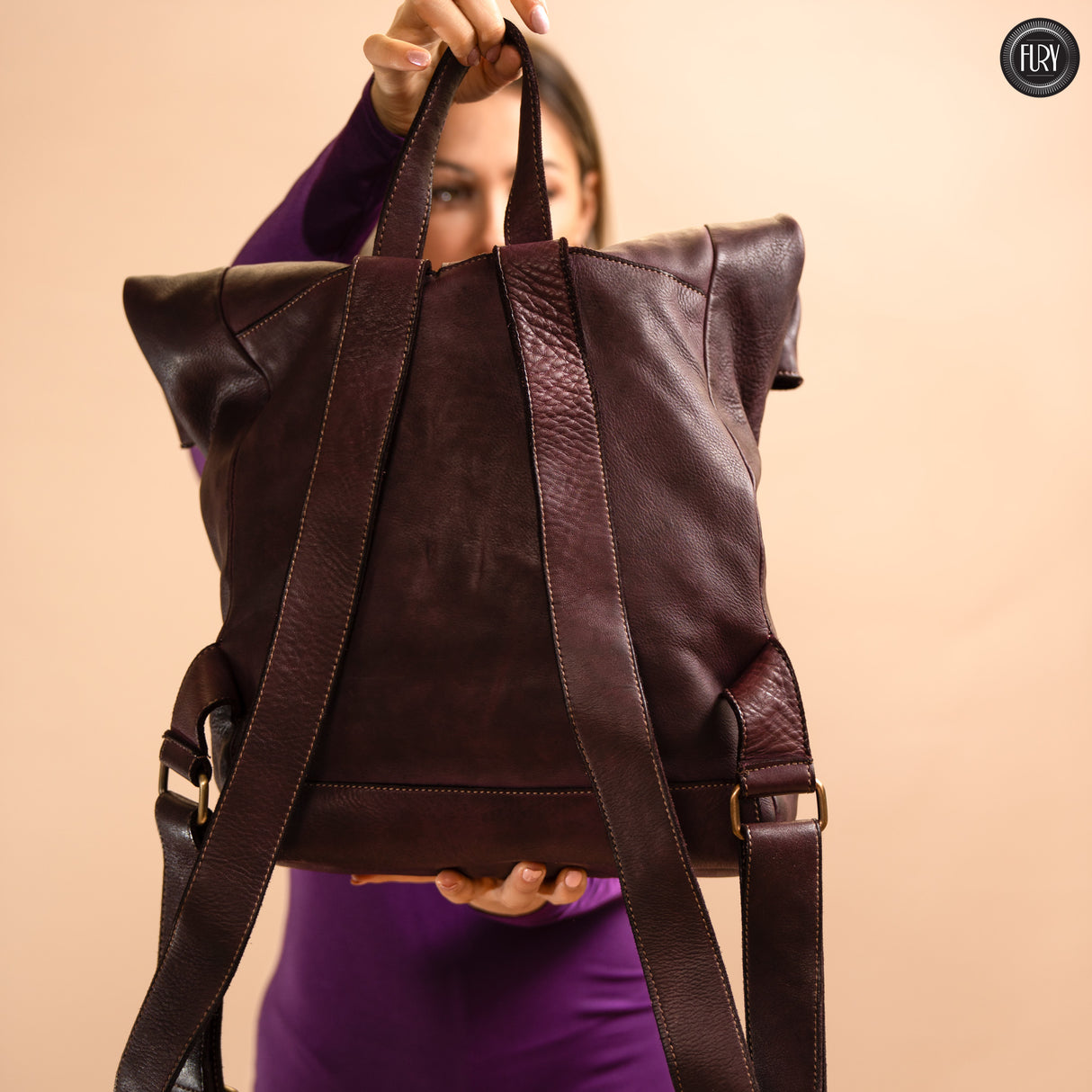 Ettore leather backpack